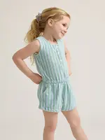 Minnow girls french terry romper