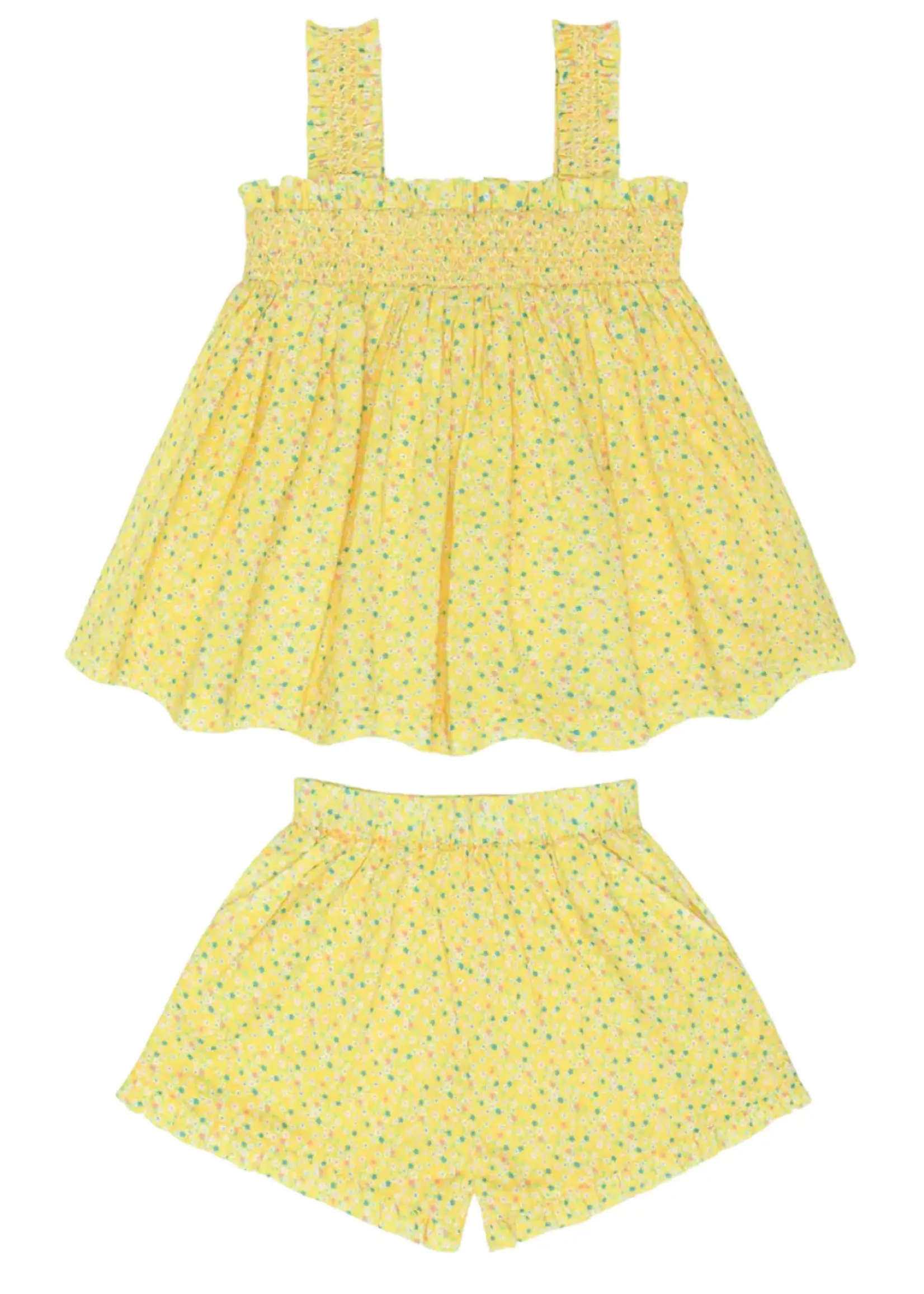 girls top and short set