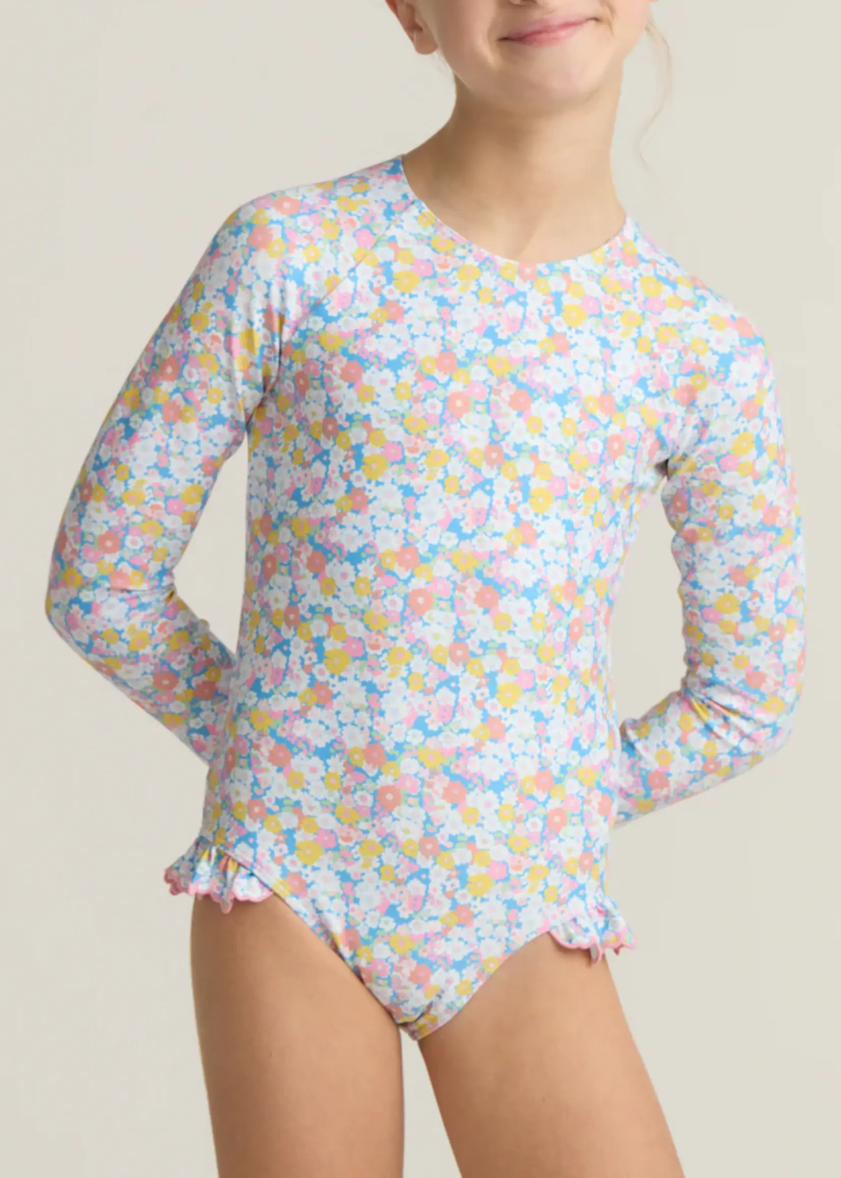 Minnow girls rashguard one piece