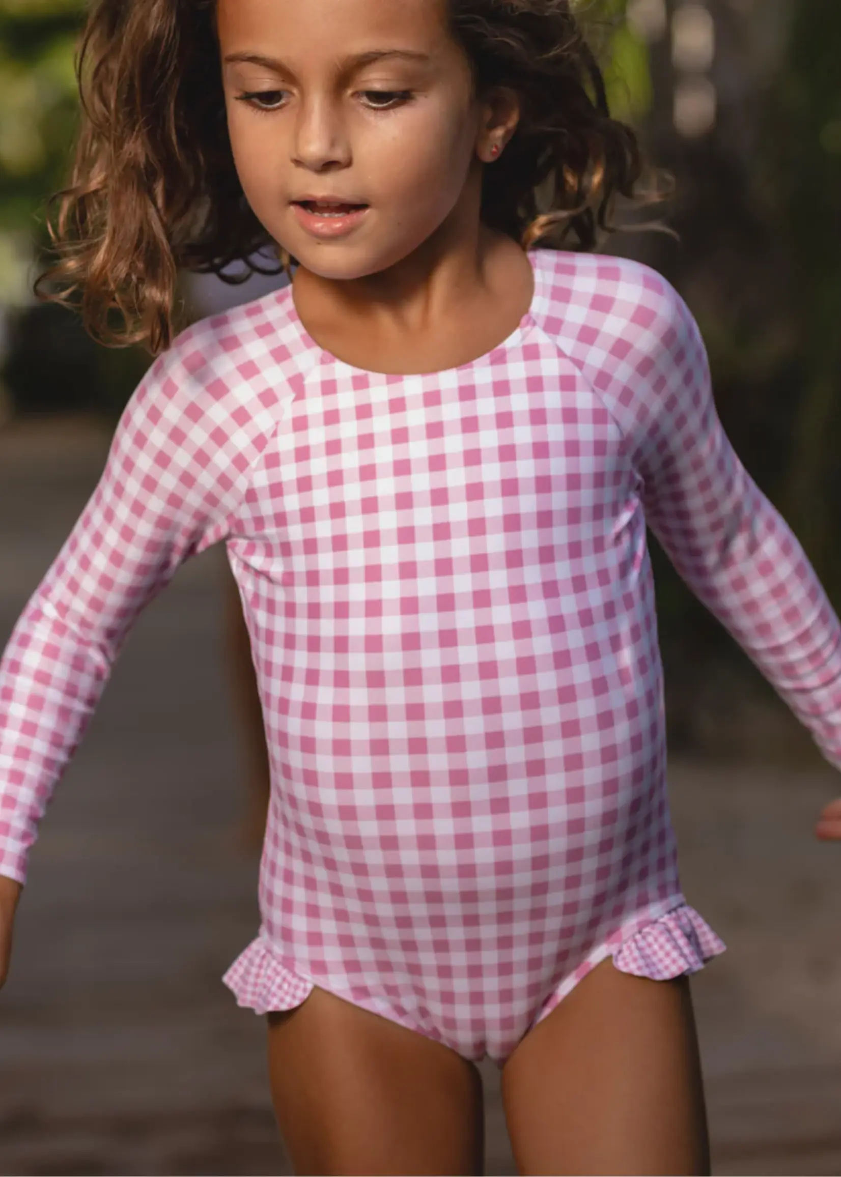 Minnow girls rashguard one piece