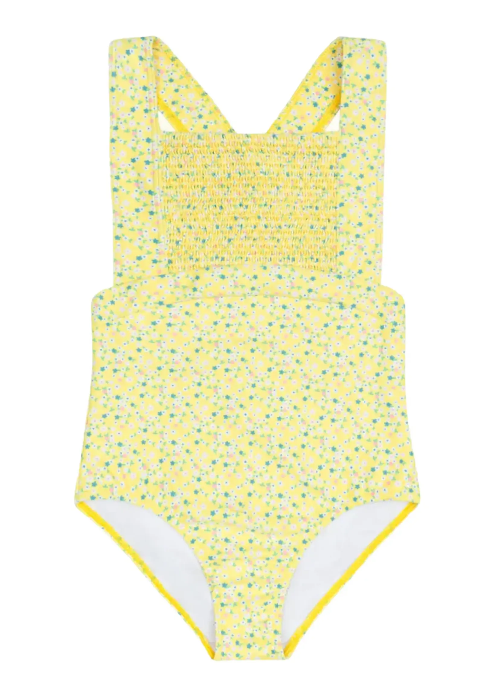 Minnow Girls Diamond smocked one piece