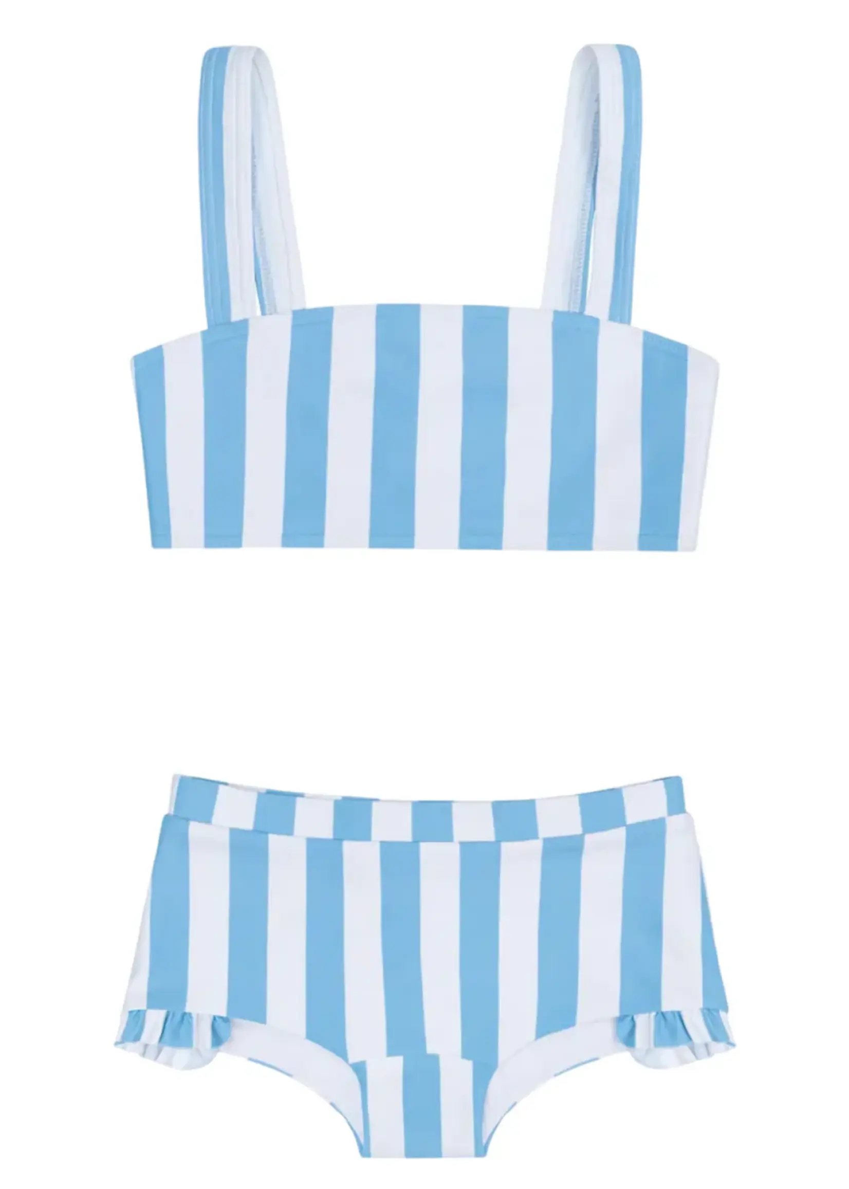 Minnow bandeau bikini and swim shorts