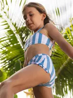 Minnow bandeau bikini and swim shorts