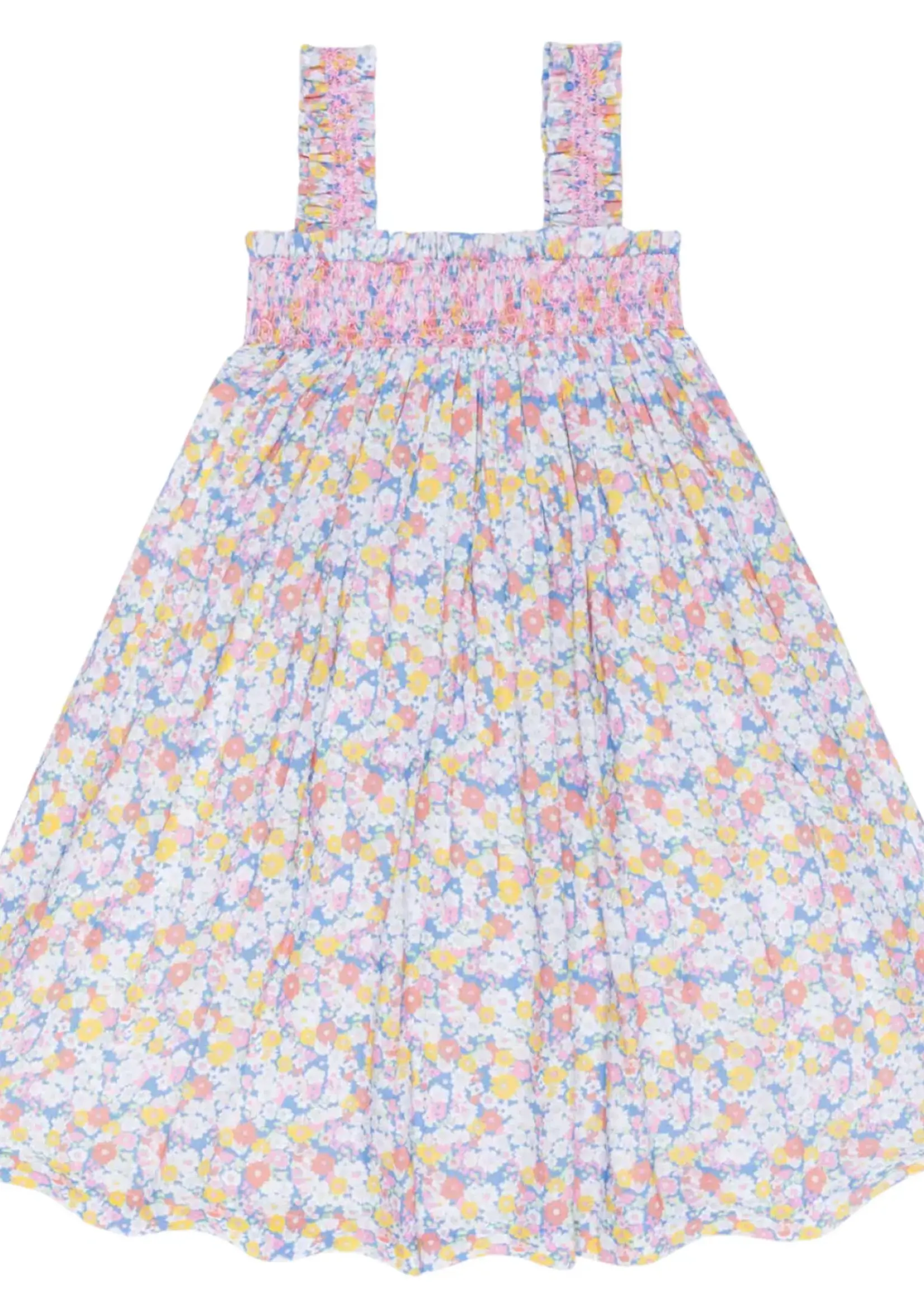 Minnow girls ruffle strap dress