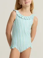 Minnow Girls ruffle collar one piece