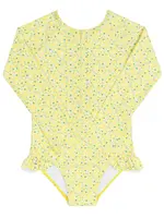 Minnow Girls front zip rashguard one piece