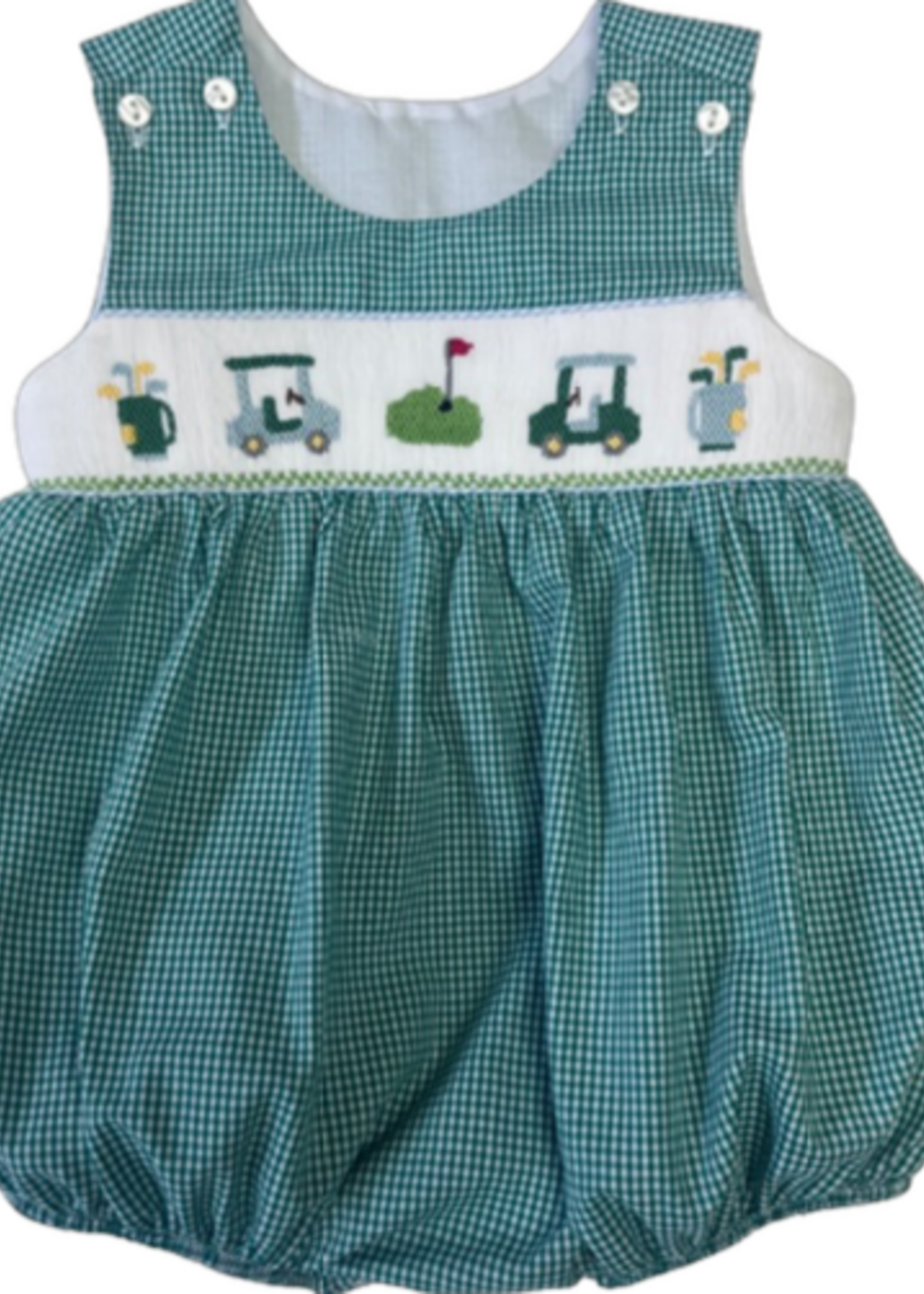 Lulu Bebe Golf Smocked Bubble