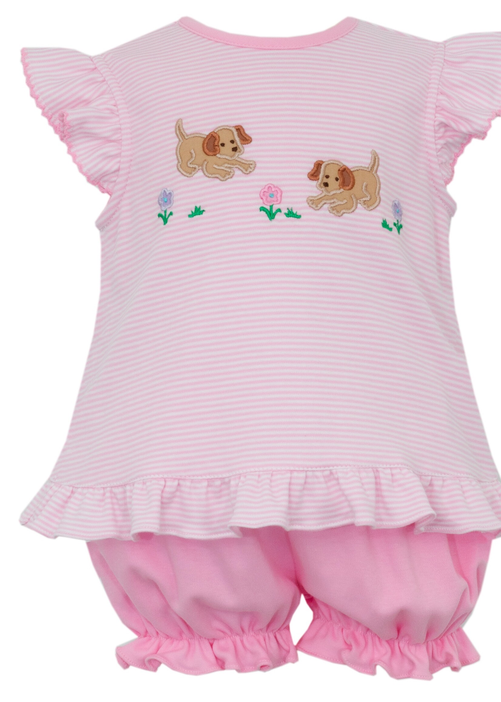 Claire and Charlie GARDEN PUPPIES GIRL Bloomer Set