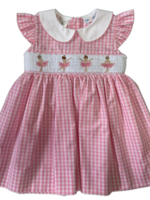 Lulu Bebe Rose Smocked Ballet Dress