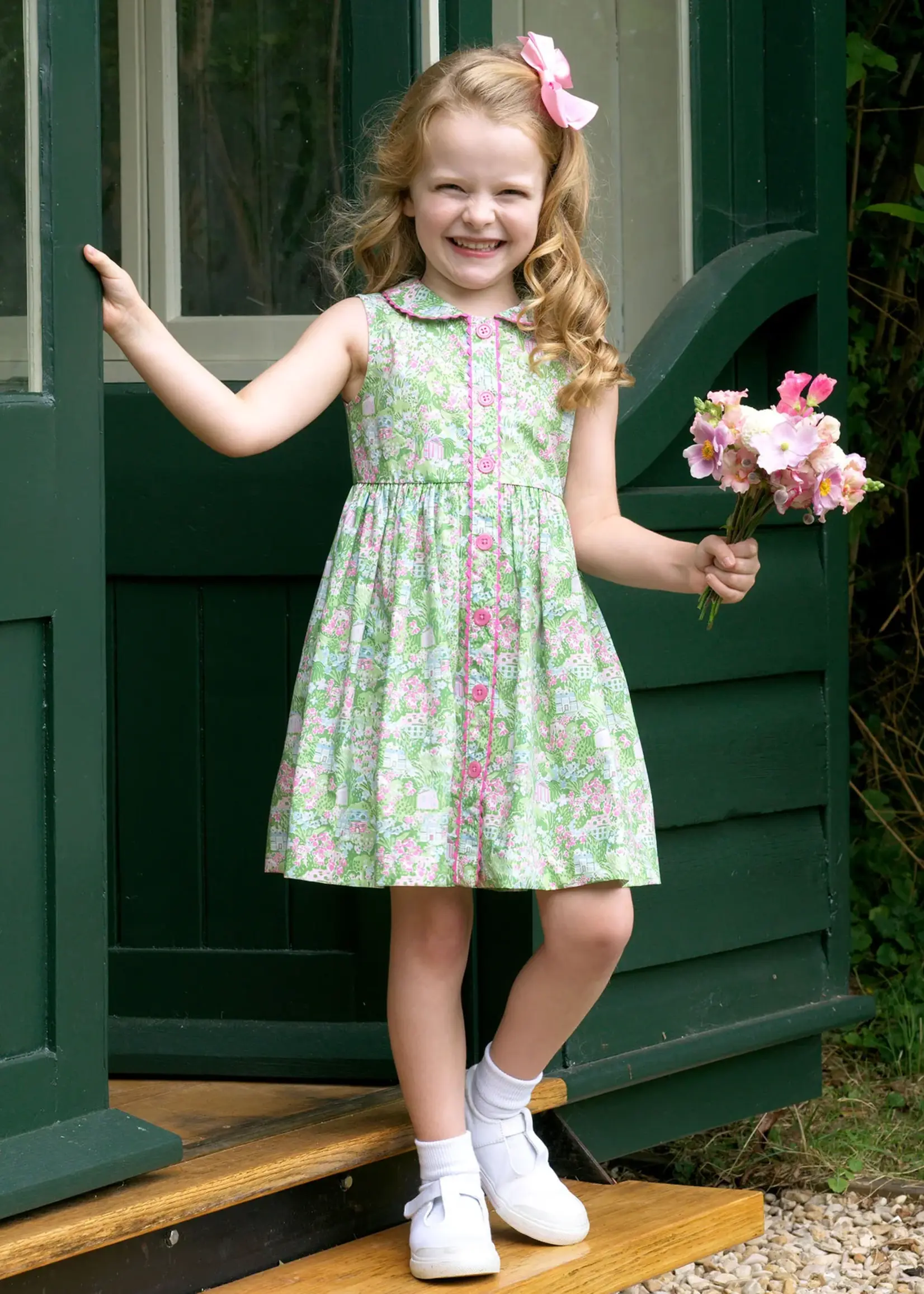 Rachel Riley Button-Front Dress