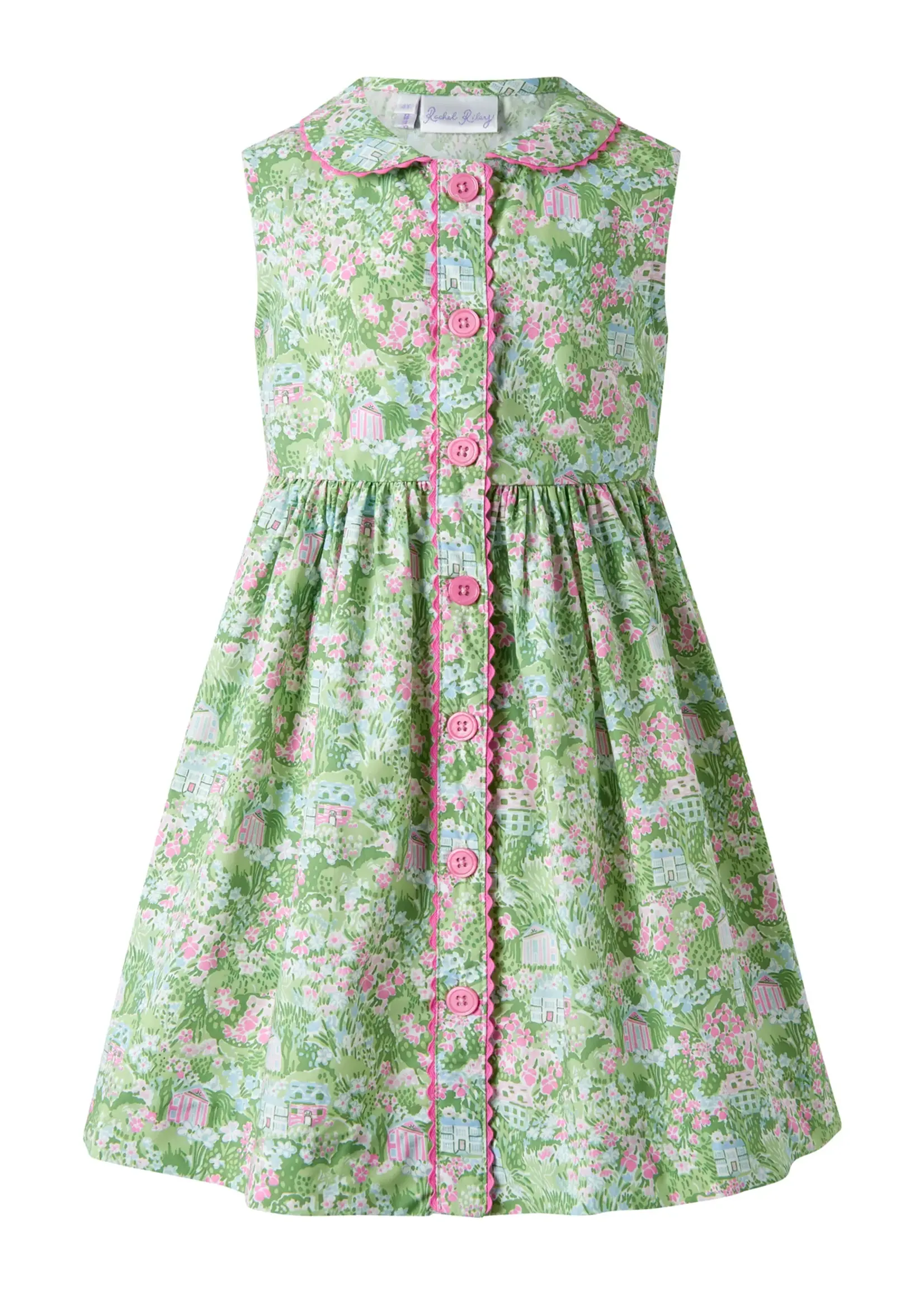 Rachel Riley Button-Front Dress