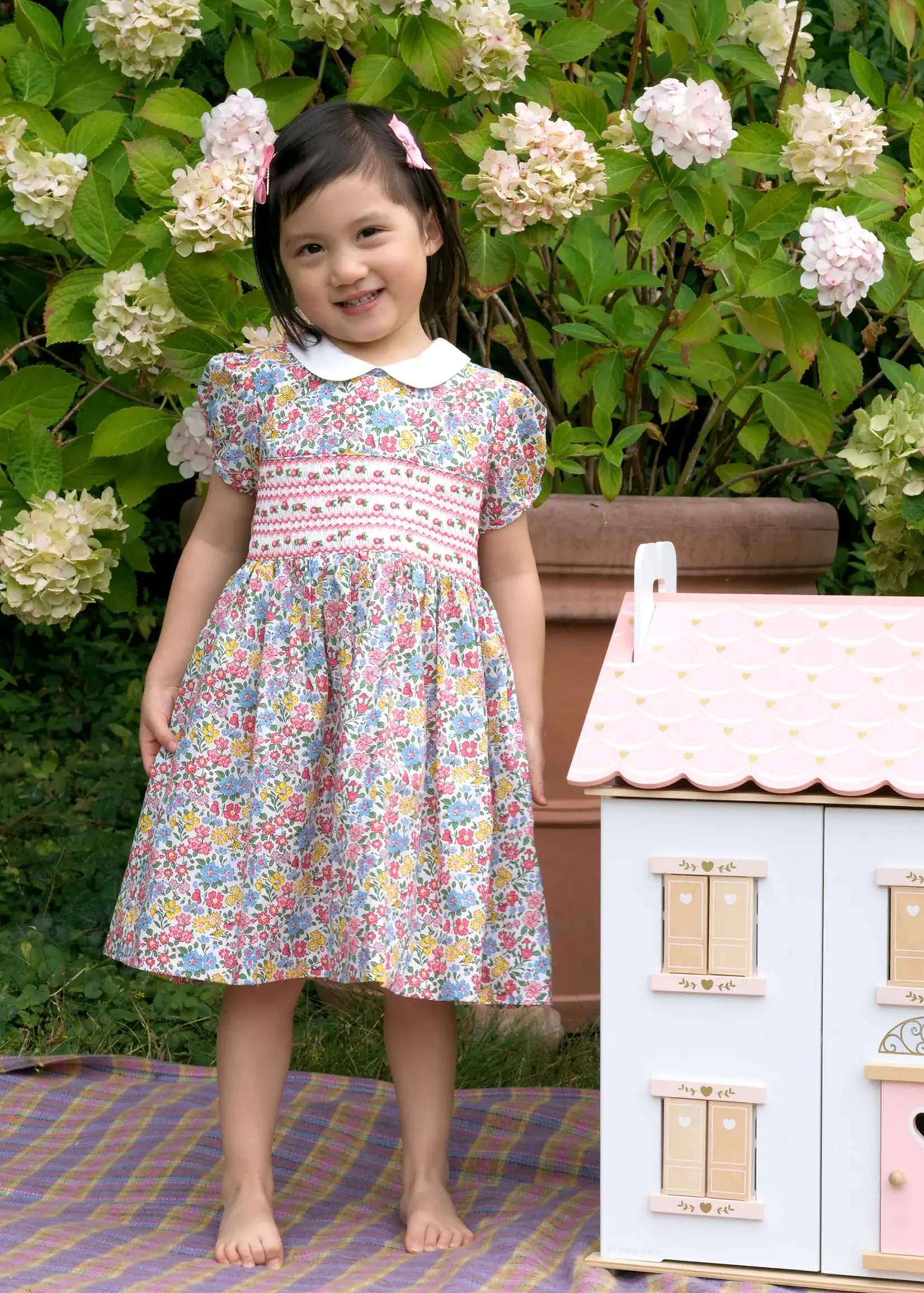 Rachel Riley Smocked Dress