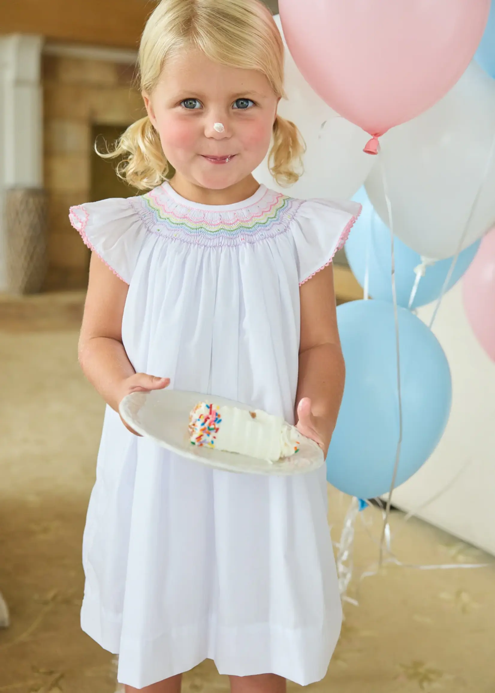 Little English Smocked Bishop Dress