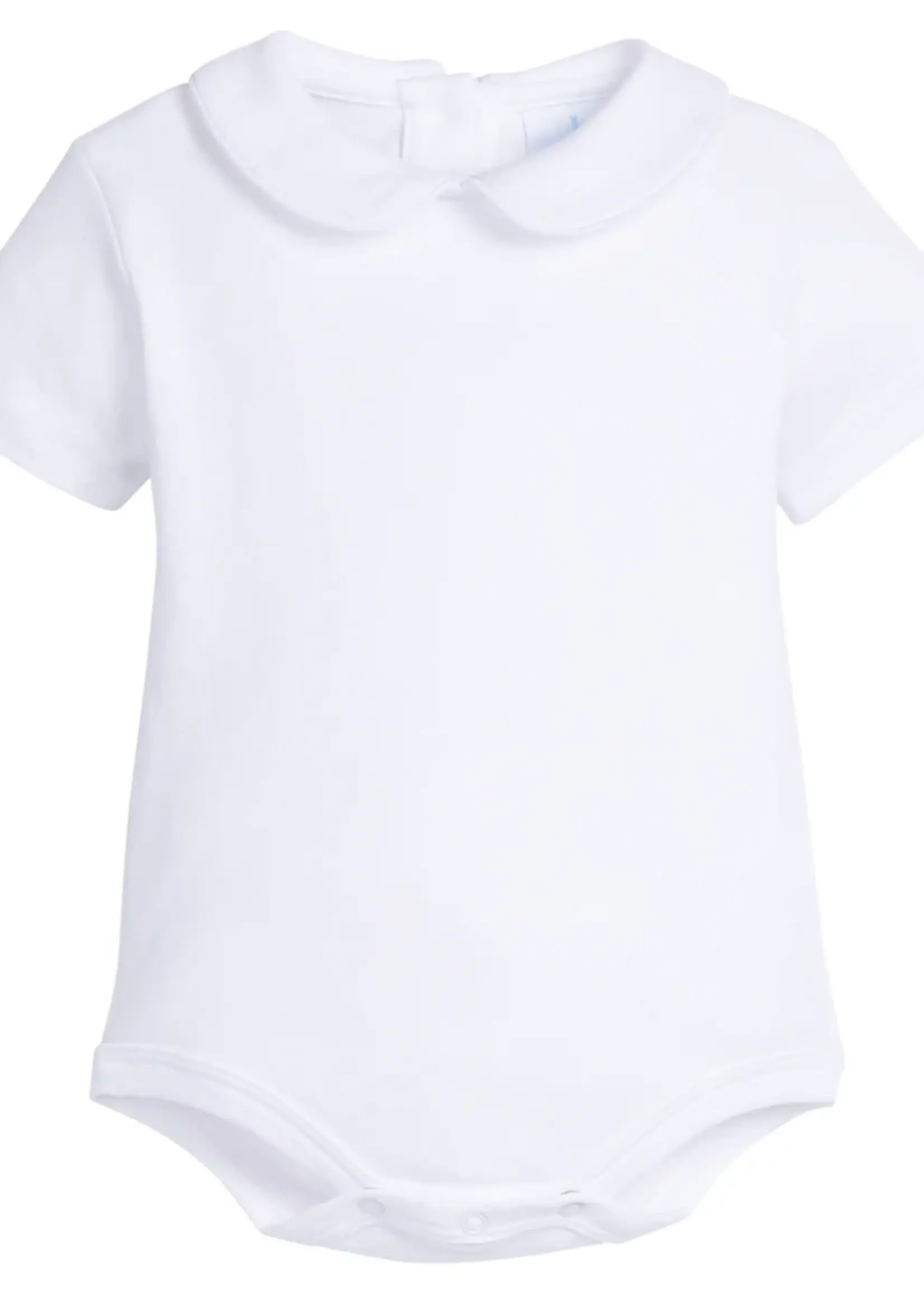 Little English Piped Peter Pan Short Sleeve Onesie