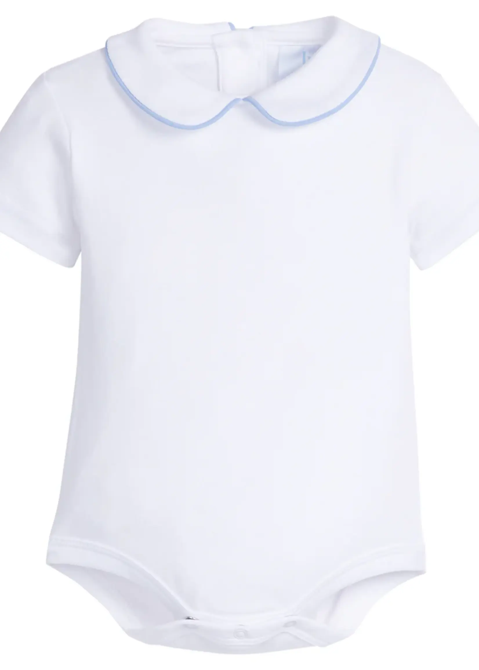 Little English Piped Peter Pan Short Sleeve Onesie