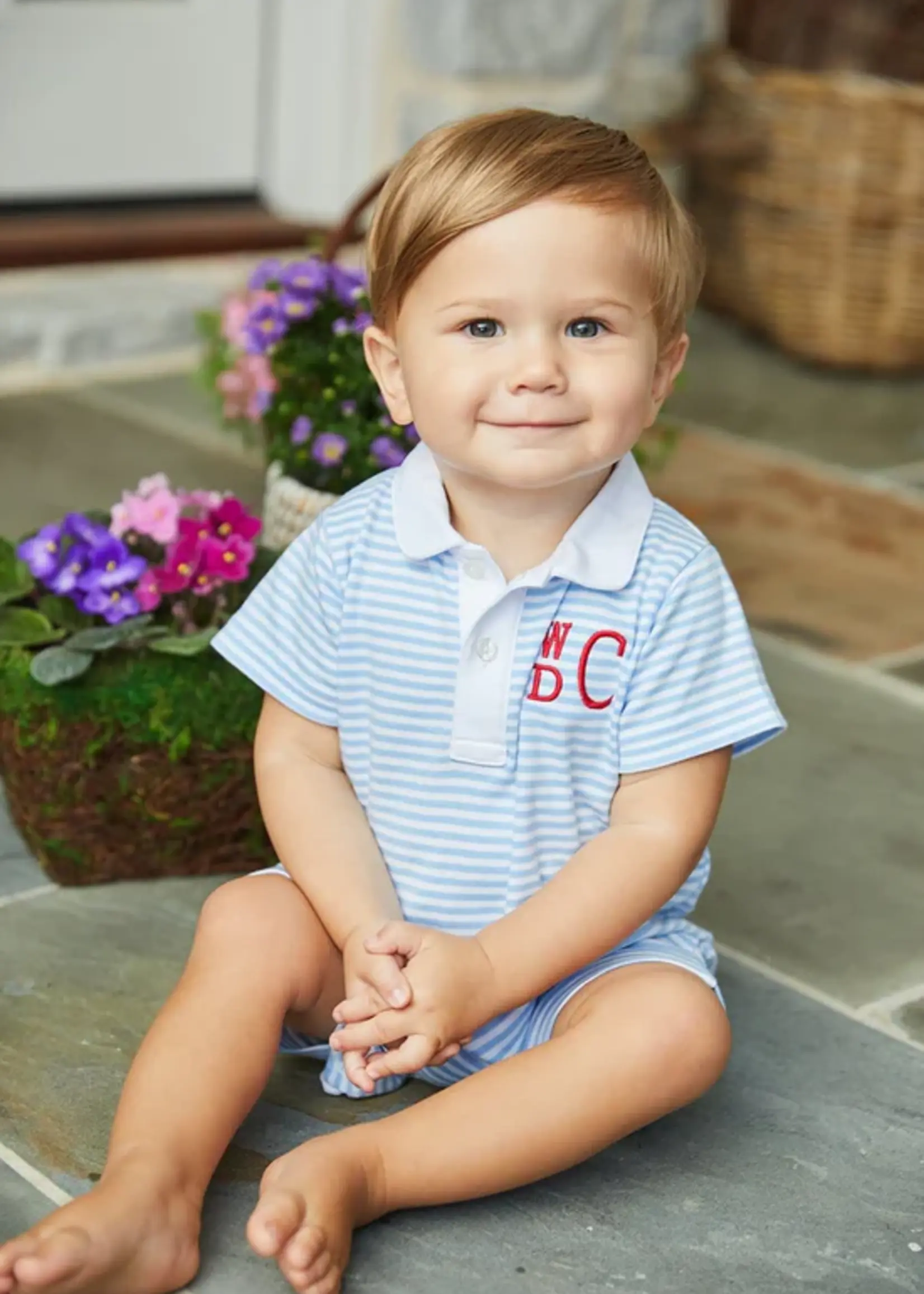 Little English Peter Pan Polo Romper