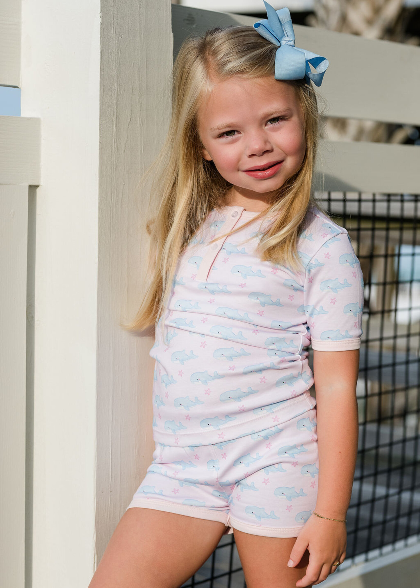 James and Lottie Girls Two Piece Jammies Short