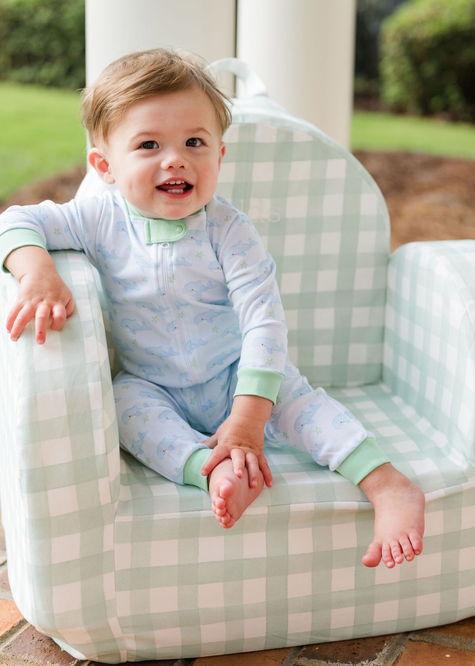 James and Lottie Boy One Piece Zip Up Jammies