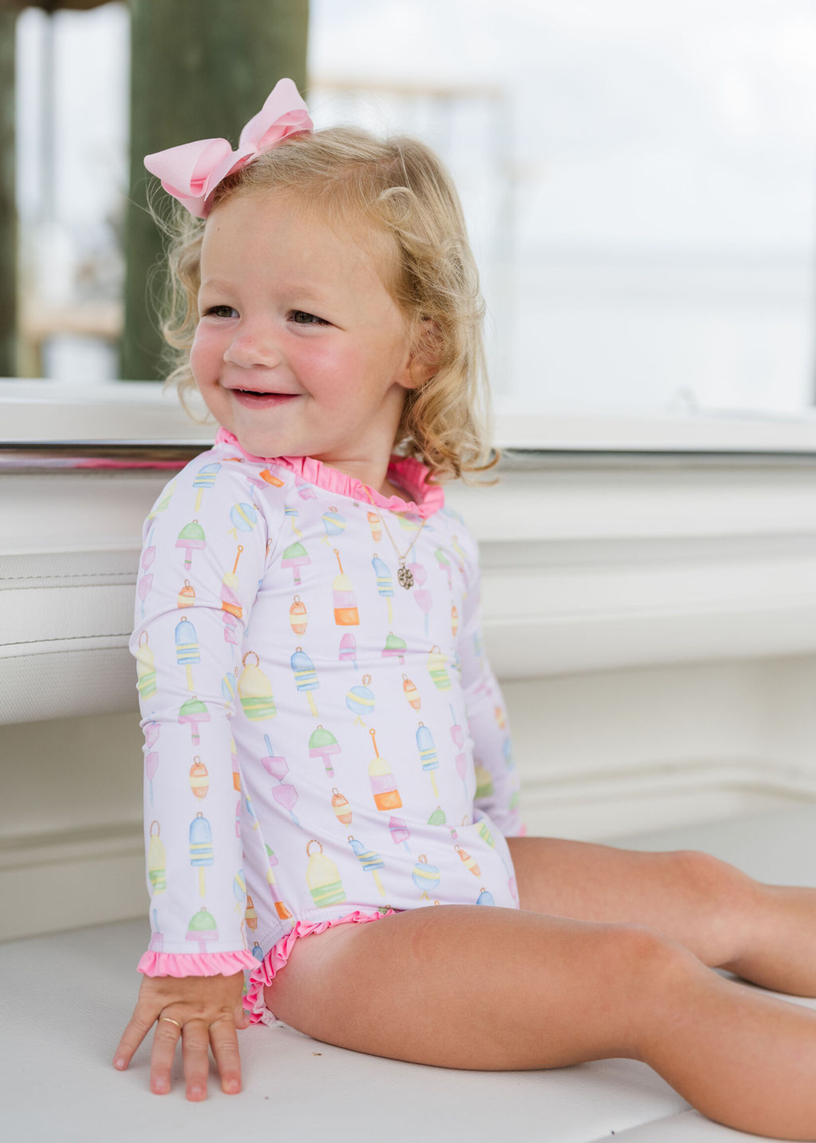 James and Lottie Leighton One Piece Rash Guard Swim