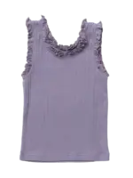 Pink Chicken Joy ruffle rib tank