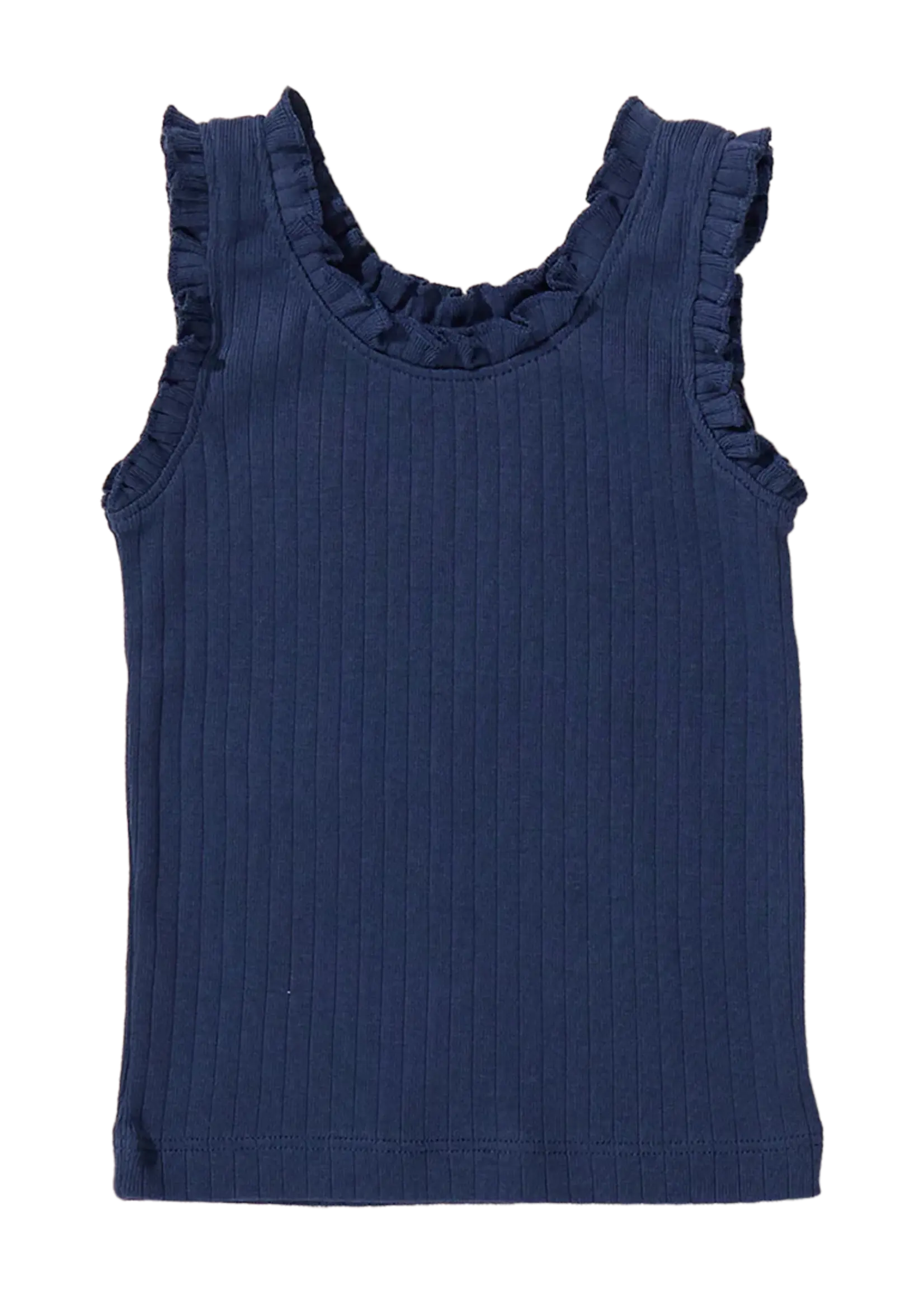 Pink Chicken Joy ruffle rib tank