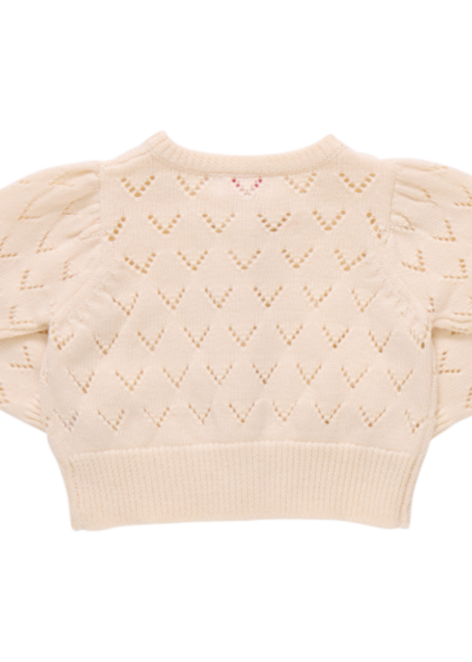 Pink Chicken girls connie sweater - ivory