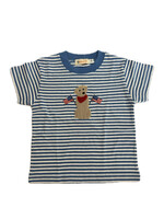 Luigi Kids Boys S/S Stripe Lab w/ American Flag