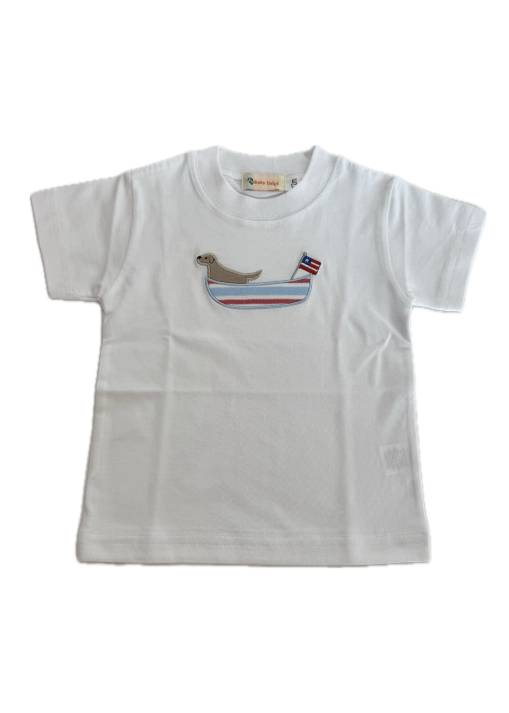 Luigi Kids Boys S/S Boat w/American Flag