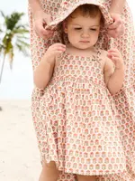 open lace back dress Pink Chicken