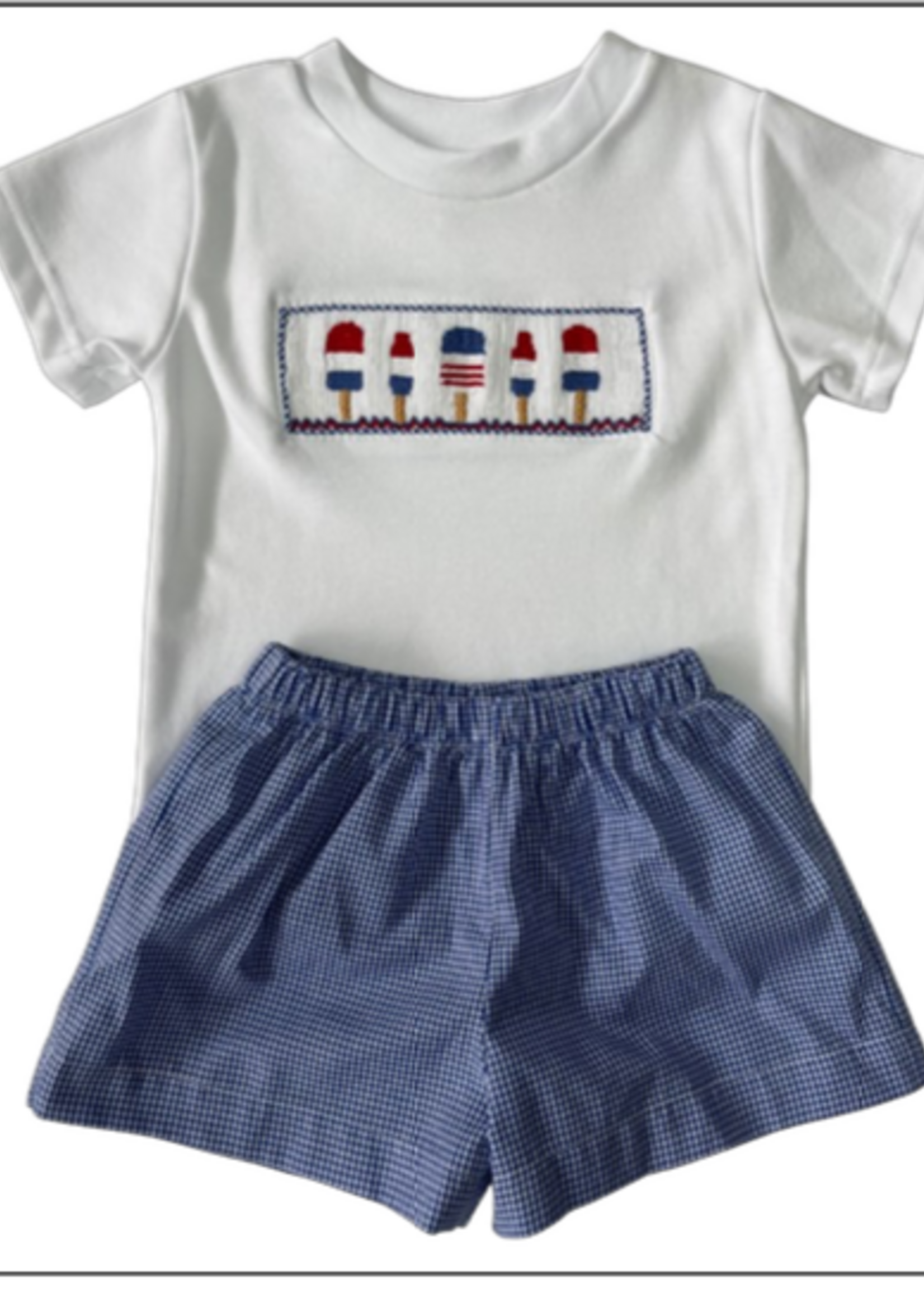 Lulu Bebe Tom Smocked Popsicle Shirt
