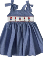 Lulu Bebe Jackie Smocked Popsicle Dress