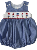 Lulu Bebe Ted Smocked Popsicle Bubble
