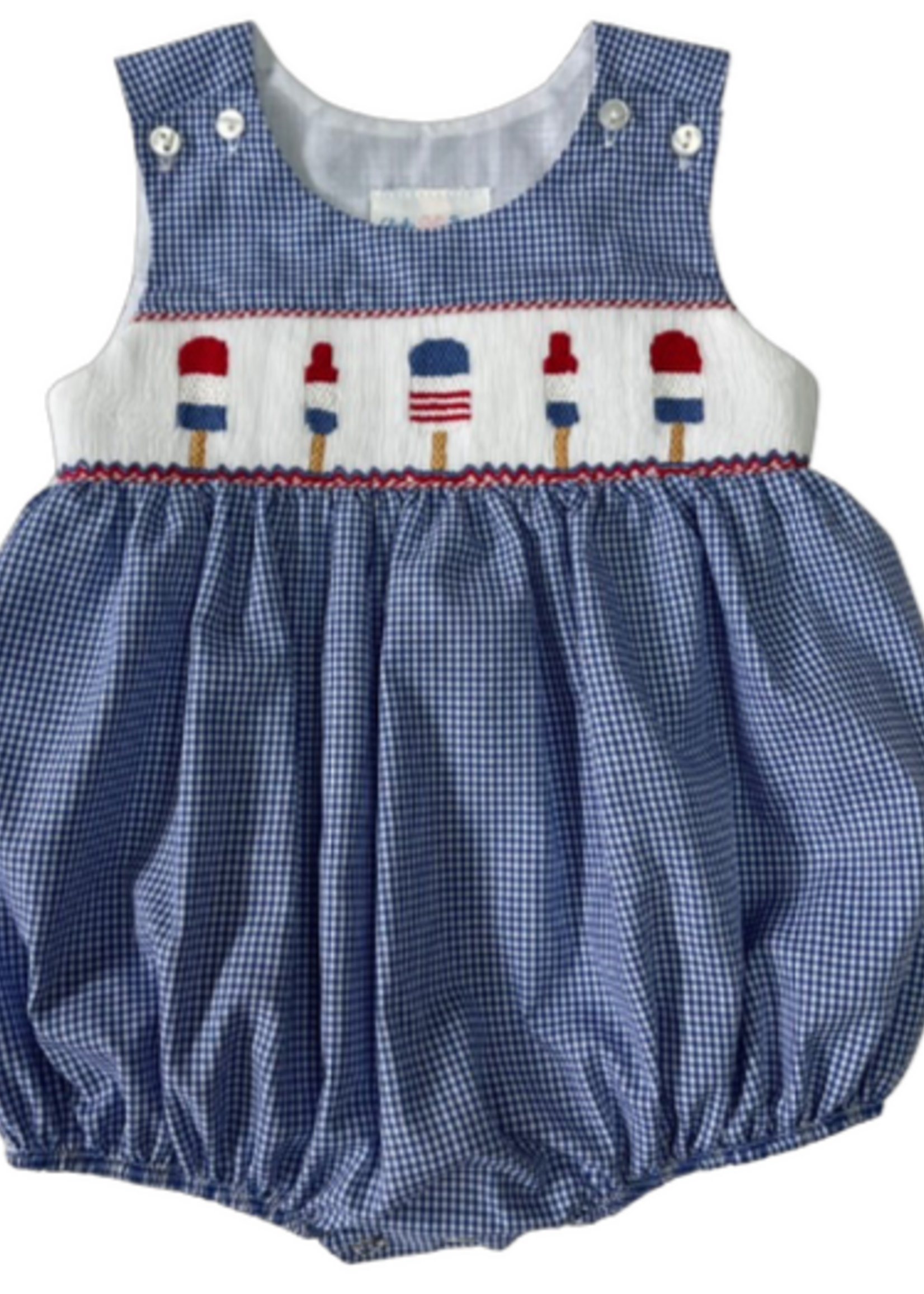 Lulu Bebe Ted Smocked Popsicle Bubble