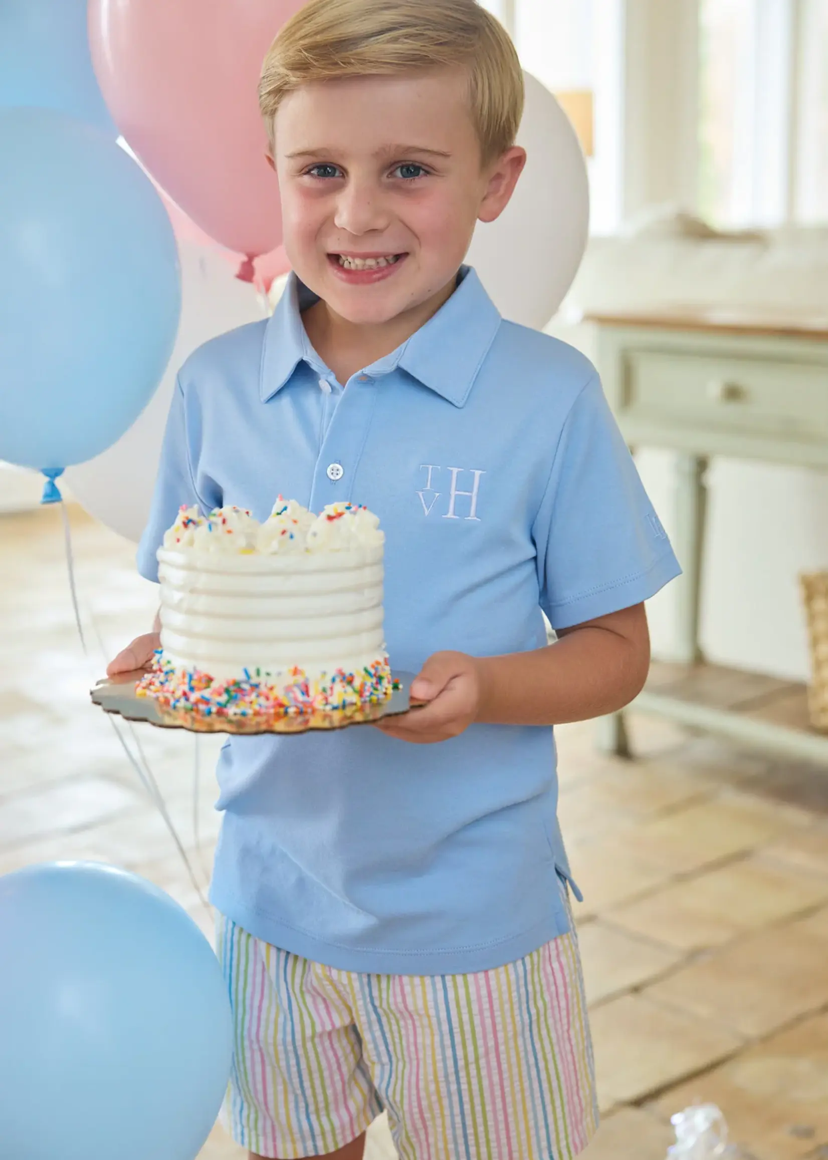 Little English Short Sleeve Polo