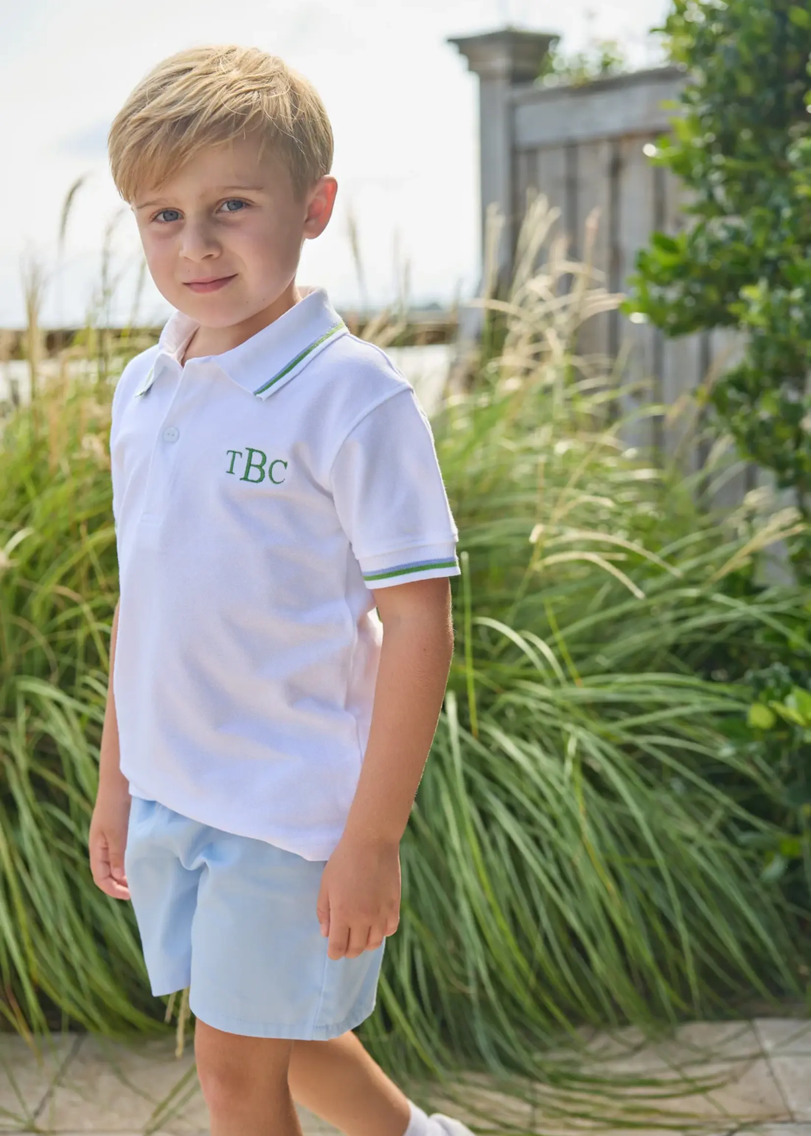 Little English Short Sleeve Tipped Polo