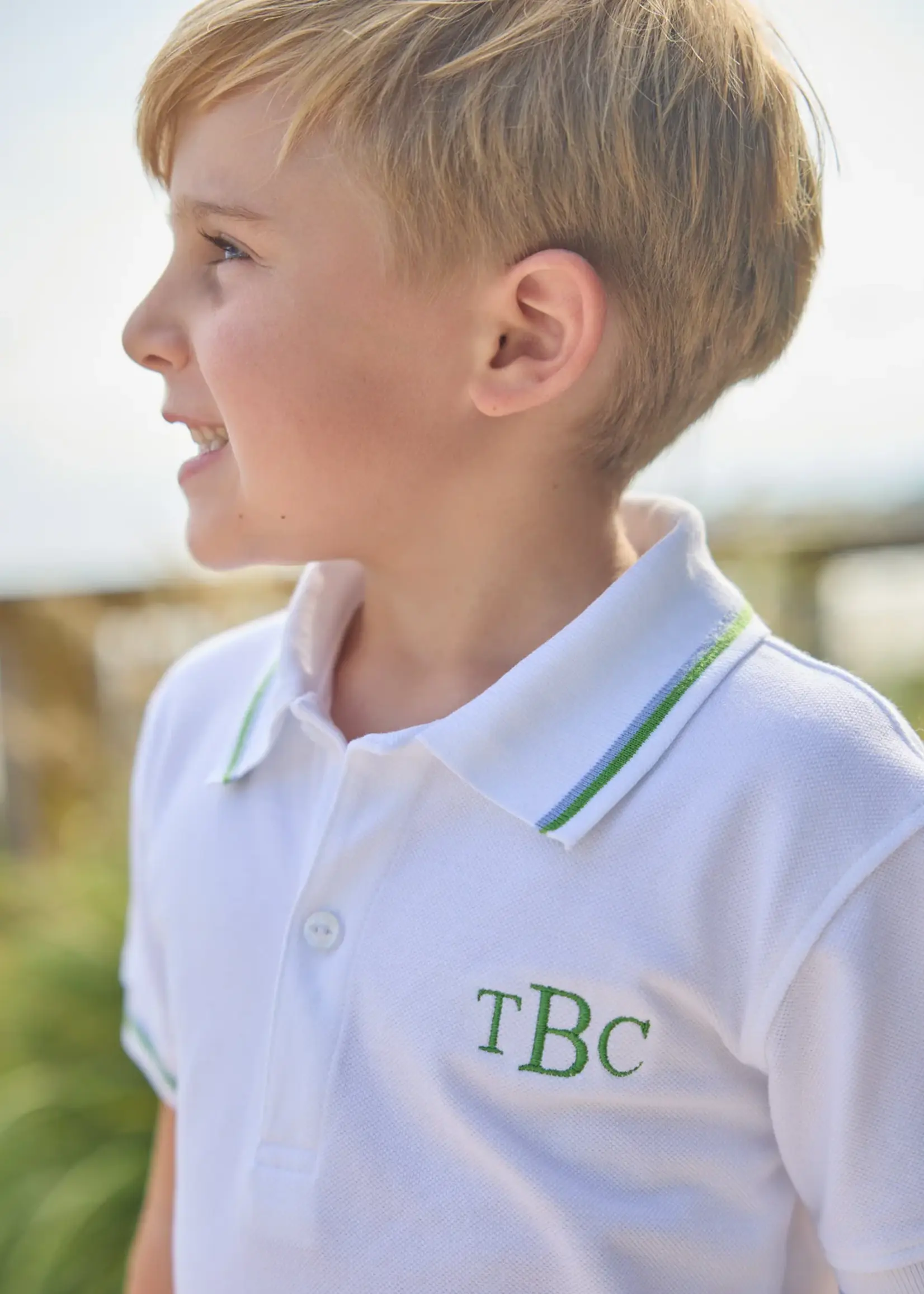 Little English Short Sleeve Tipped Polo