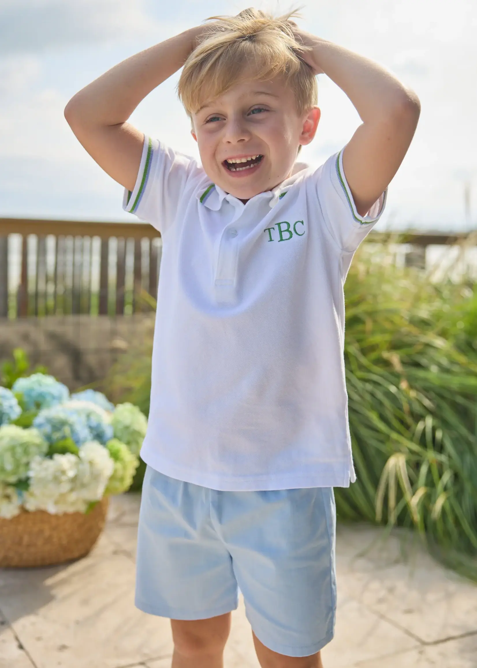 Little English Short Sleeve Tipped Polo