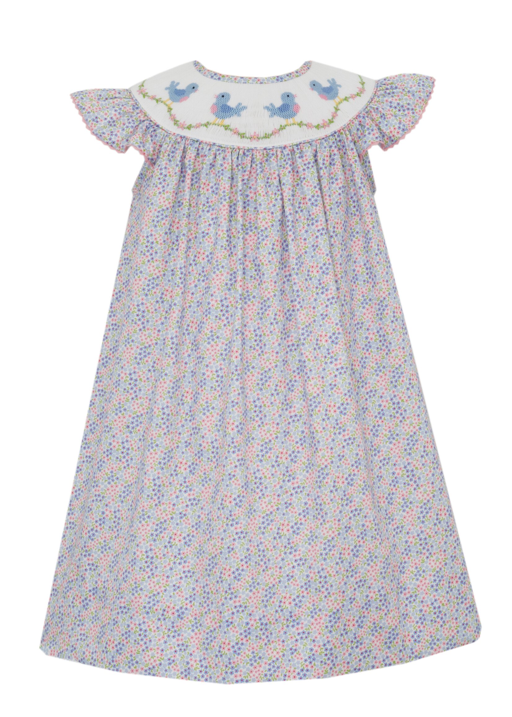 Anavini Birds Bishop Girl Dress