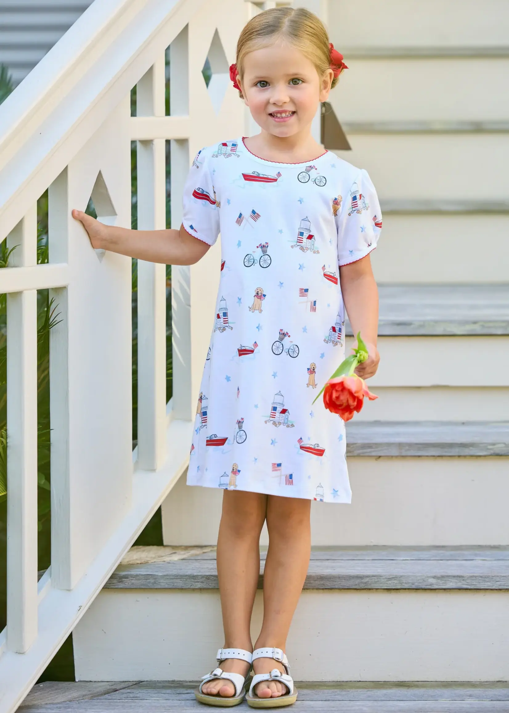 Little English Printed T-Shirt Dress