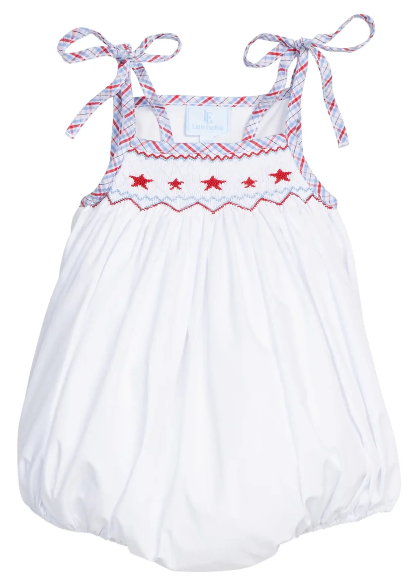 Little English Smocked Tie Shoulder Bubble