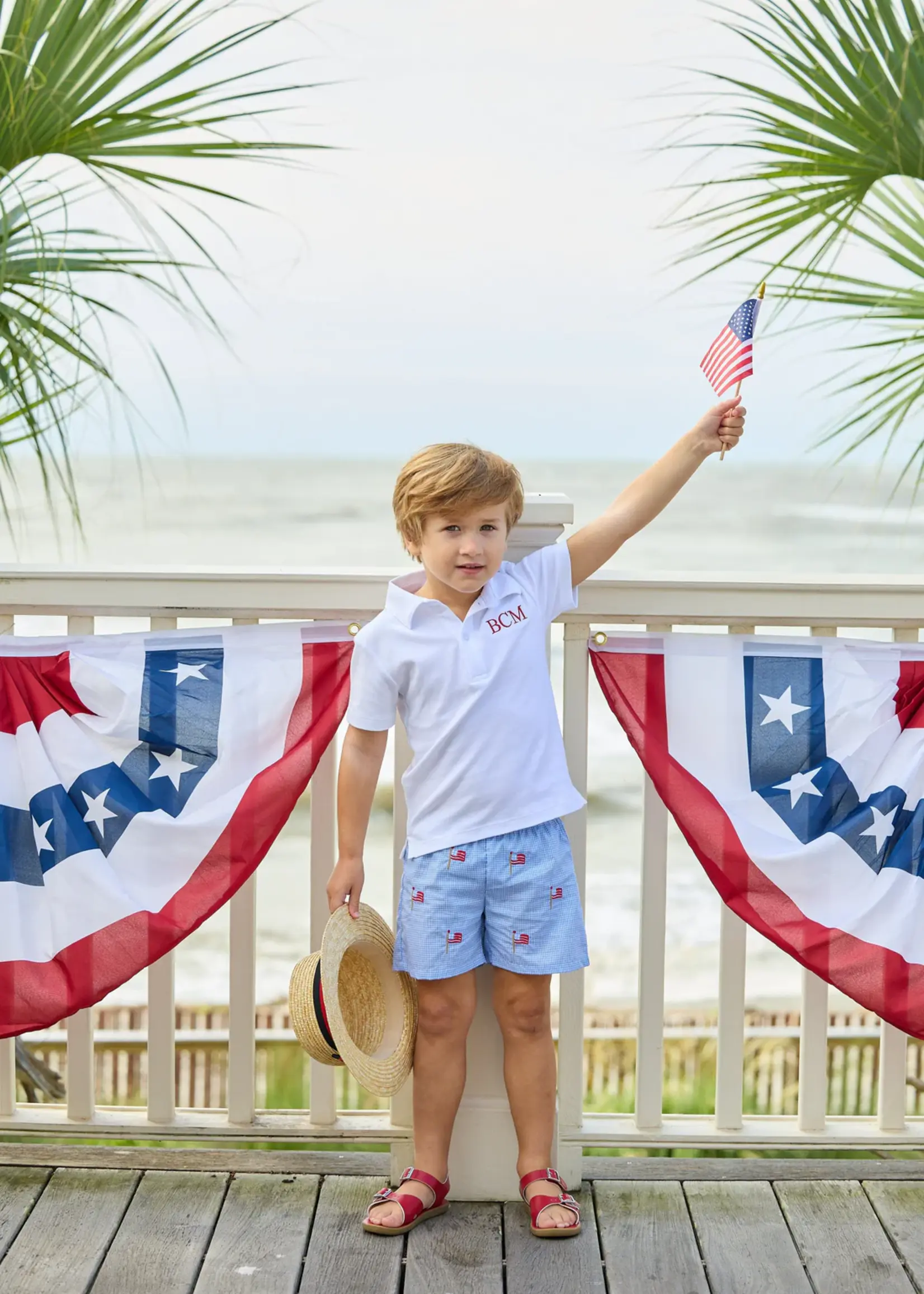 Little English Embroidered Basic Short