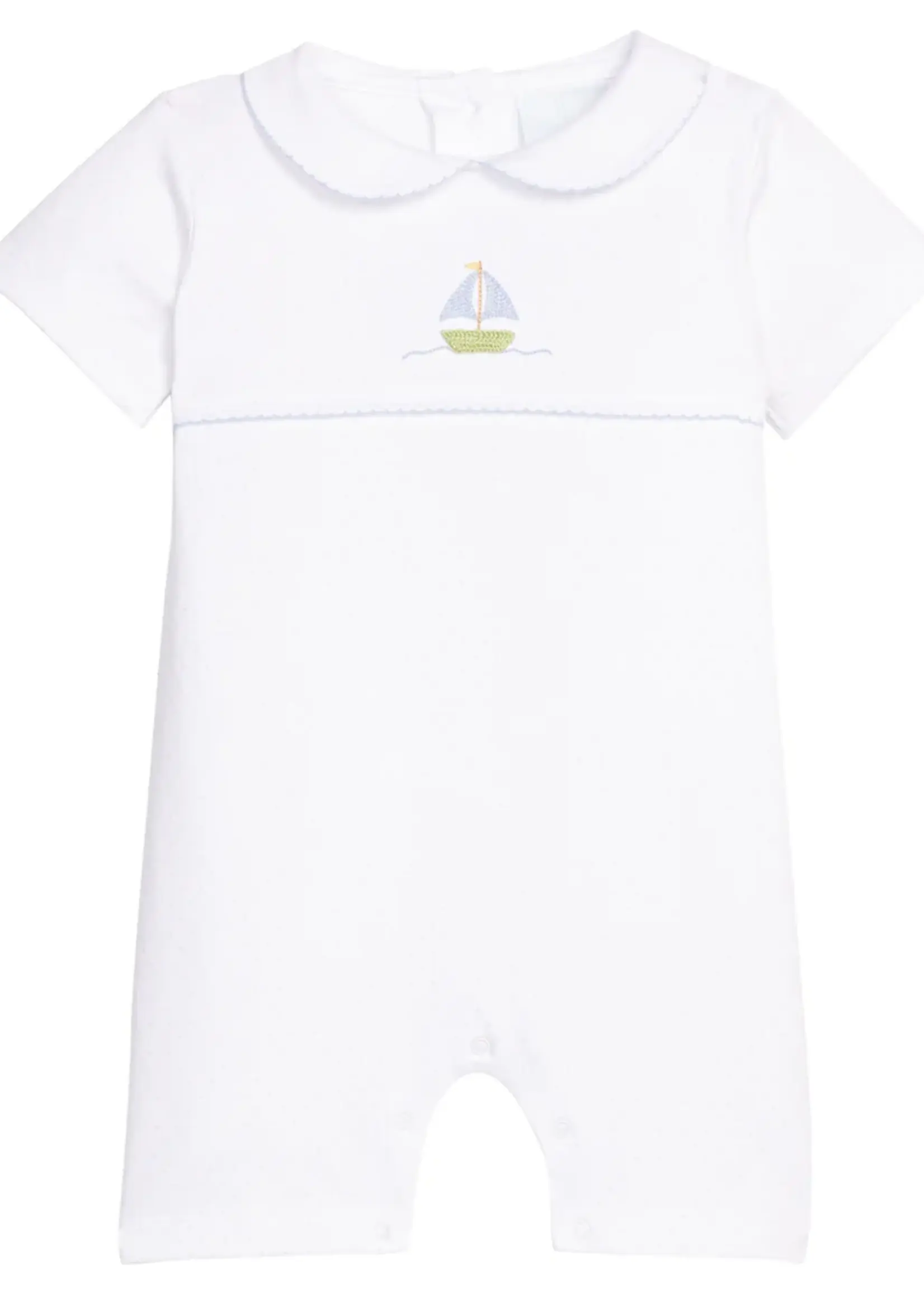 Little English Crochet Ream Romper