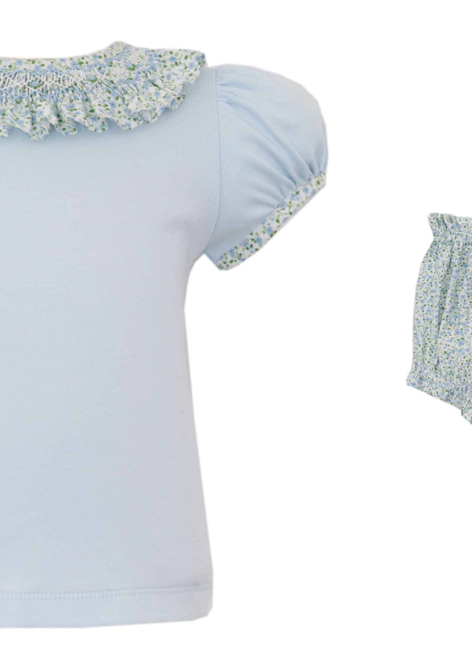 Petit Bebe Smocked Collar Bloomer Set