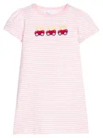Little English Applique T-Shirt Dress