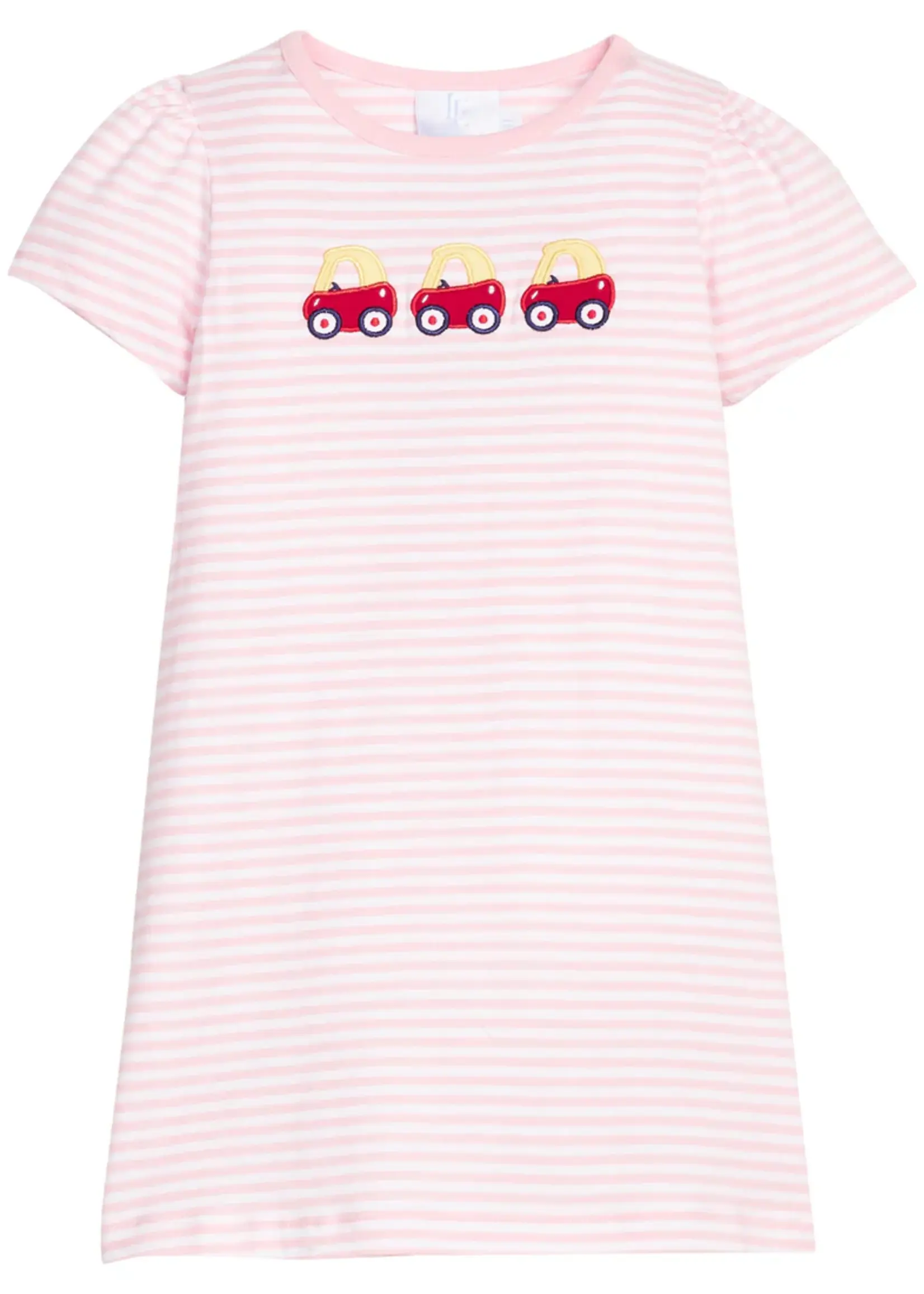 Little English Applique T-Shirt Dress