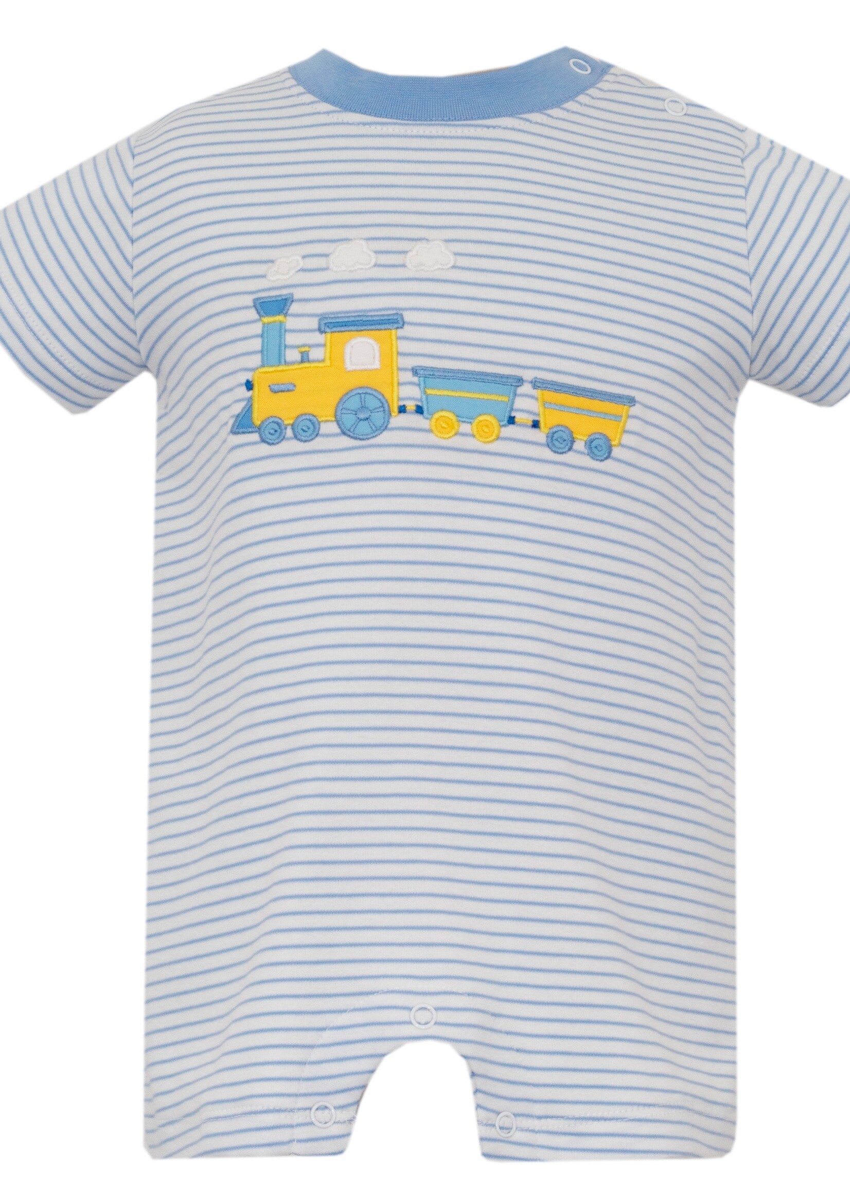 Claire and Charlie TRAIN Short Romper
