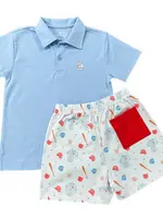 James and Lottie Baseball Polo
