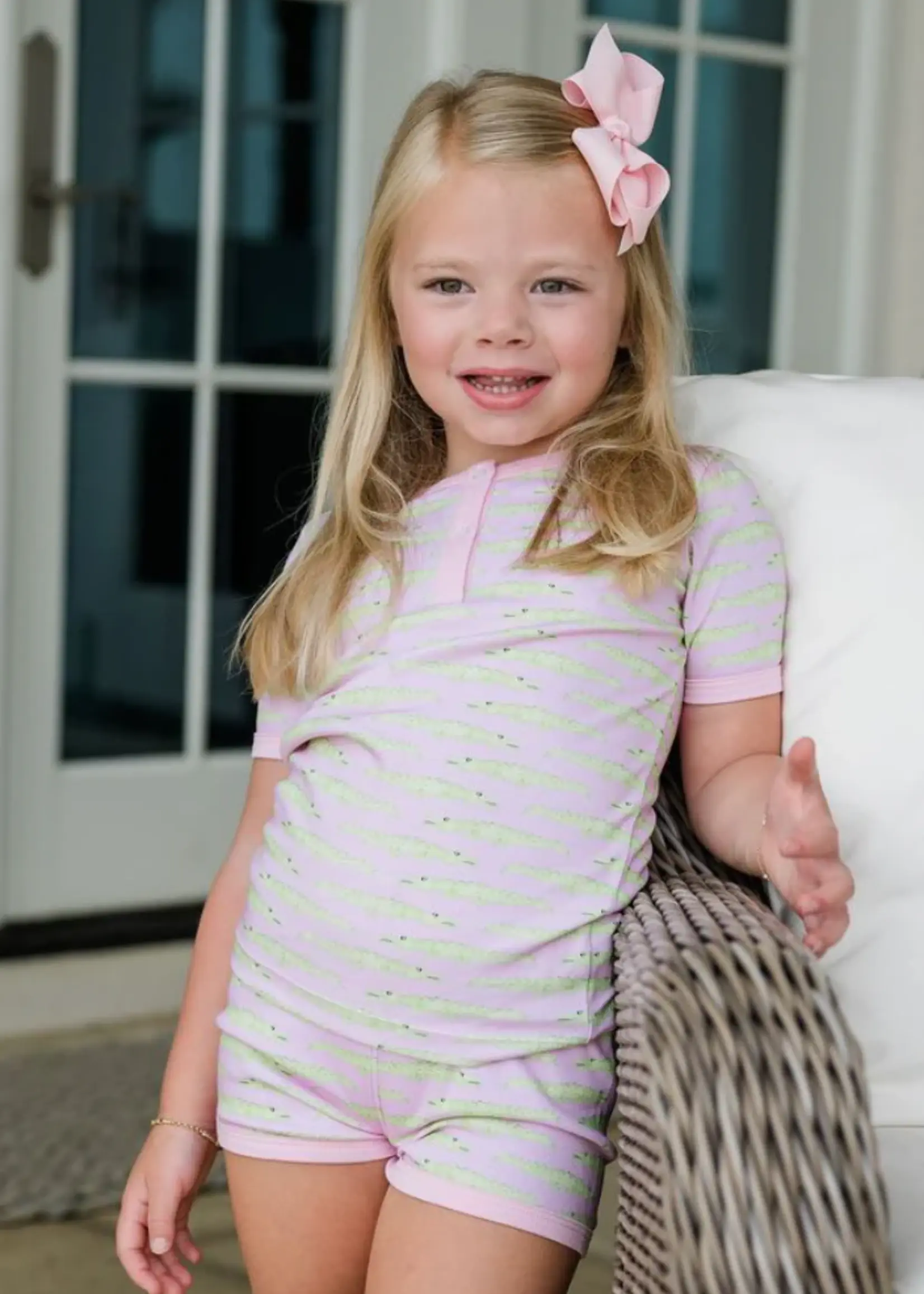 James and Lottie Girl Two Piece Jammies Short