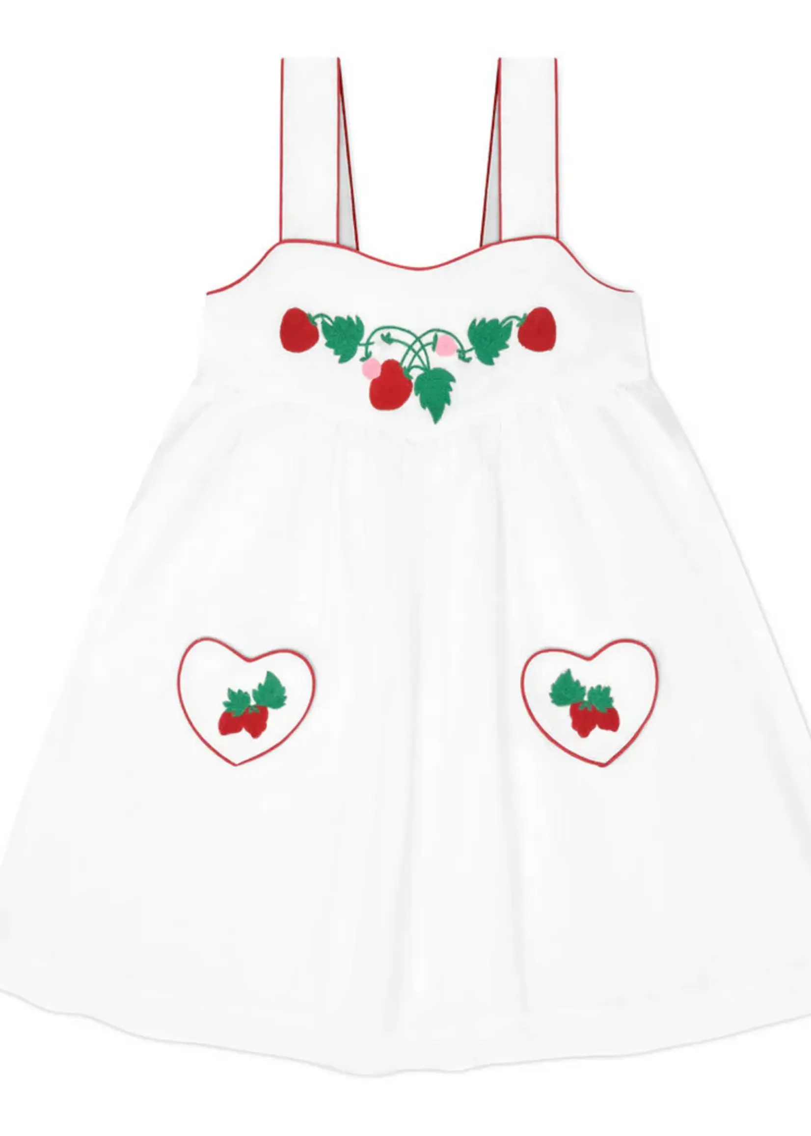 Minnow Girls heart pocket dress