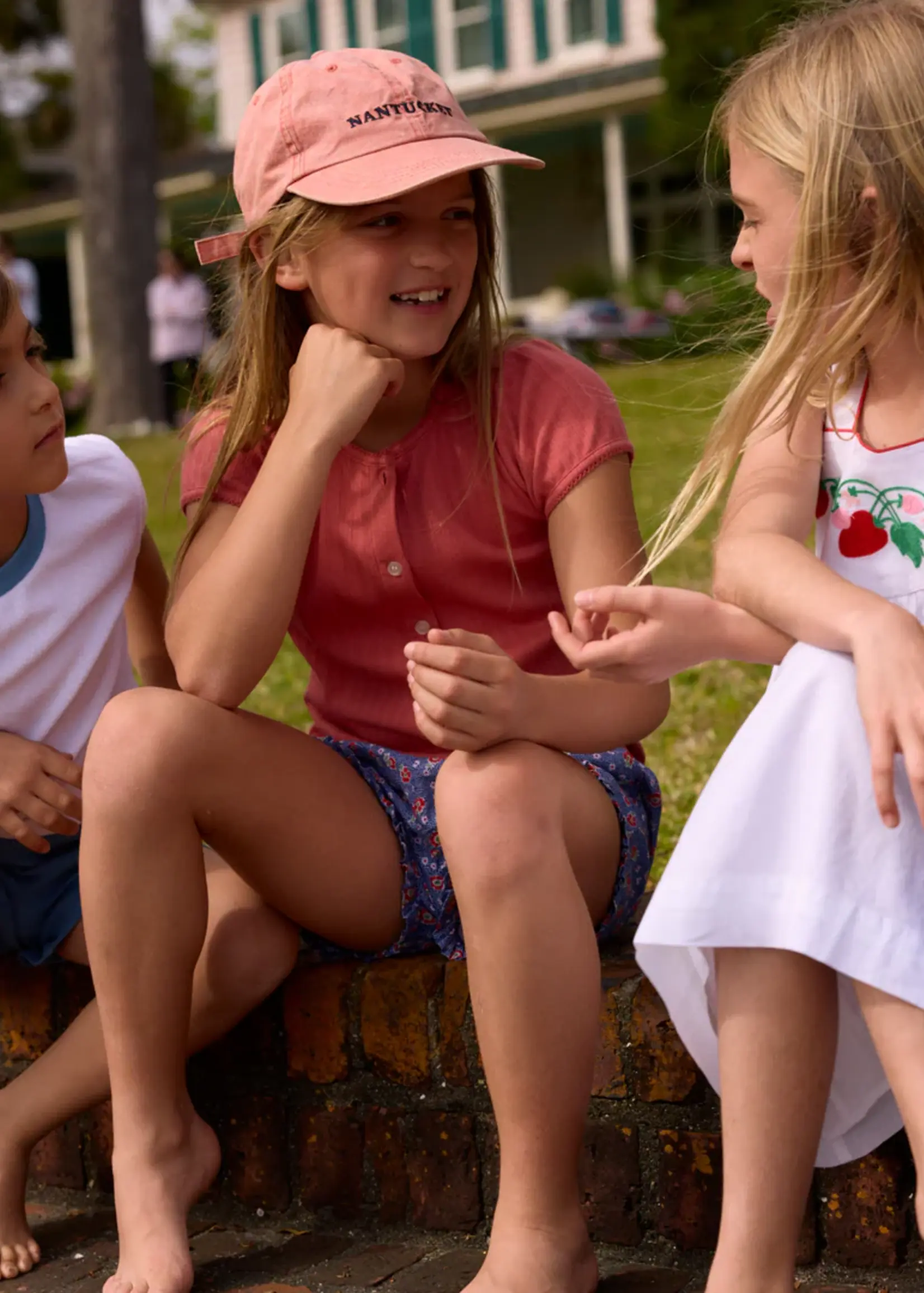 Minnow Girls heart pocket dress